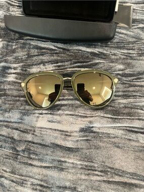Versace Women’s Aviator Sunglasses - Olive Green Lenses